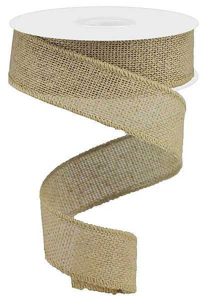 1.5" x 10yd Faux Burlap - Natural Craig Bachman RG01895