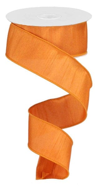 1.5" x 10yd Faux Dupioni - Pumpkin Craig Bachman RIBBON RD1101C1