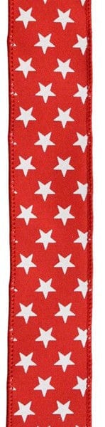 1.5" X 10YD RANDOM STAR - RED/WHITE Craig Bachman RGE111424