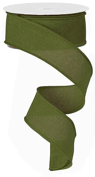 1.5" x 10yd Royal Burlap - Moss Green Craig Bachman RG127852