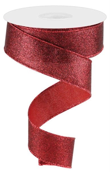 1.5" x 10yd Shimmer Glitter - Cranberry Craig Bachman Ribbon RGC1596Y6