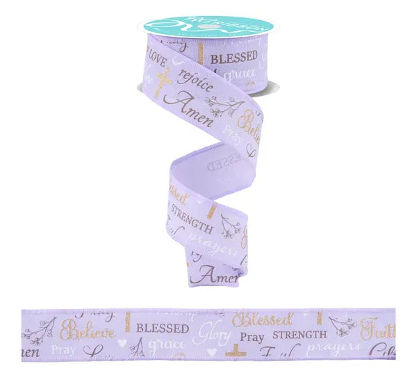 1.5" x 10yd Words Of Faith Craig Bachman RGH112913