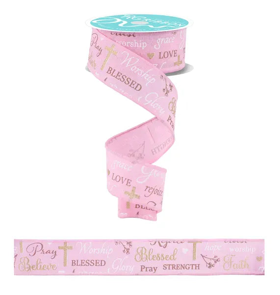 1.5" x 10yd Words Of Faith Craig Bachman RGH112915