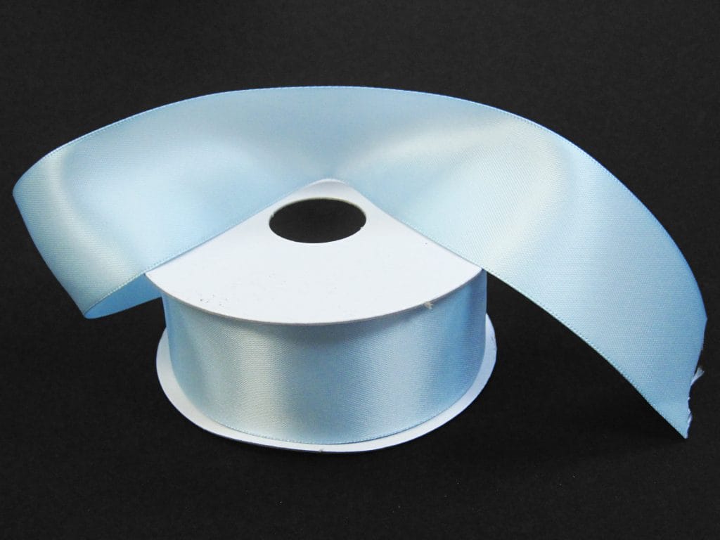 1.5" X 25YD Unwired Double Face Satin - Light Blue Jascotina 981409-04