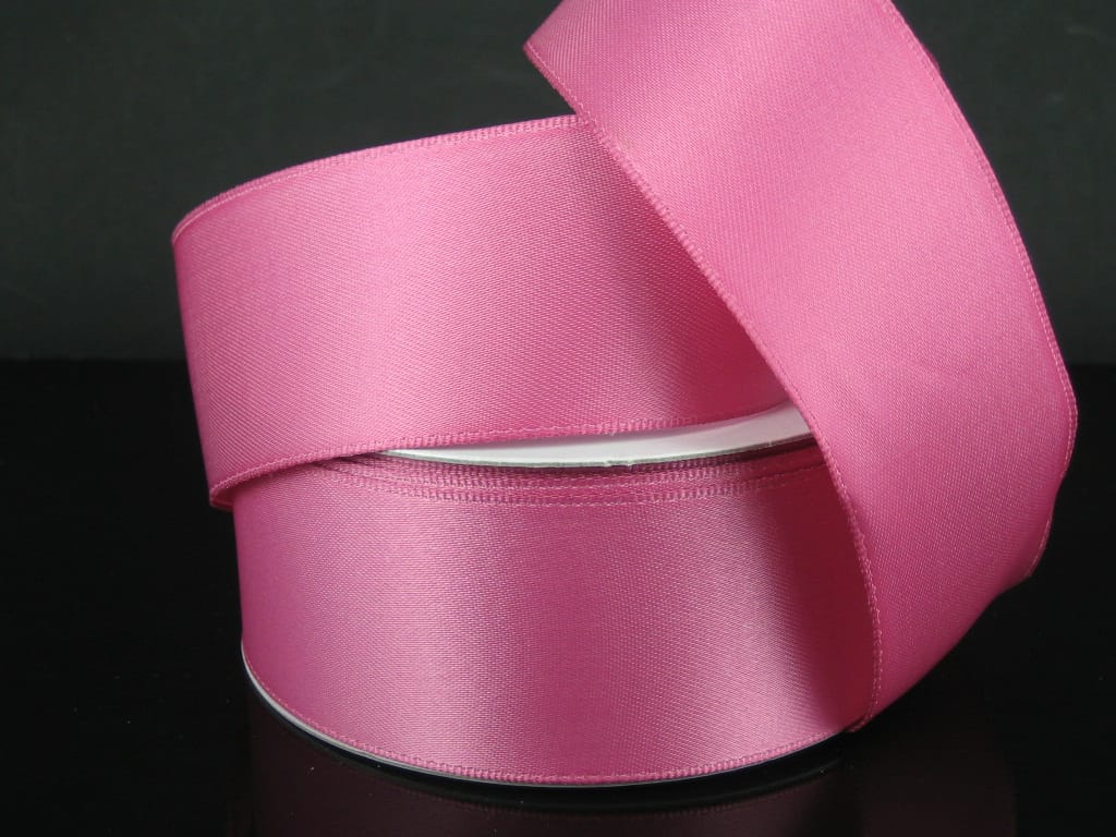 1.5" X 25YD Wired Double Faced Satin - Dark Mauve Jascotina 950109-34