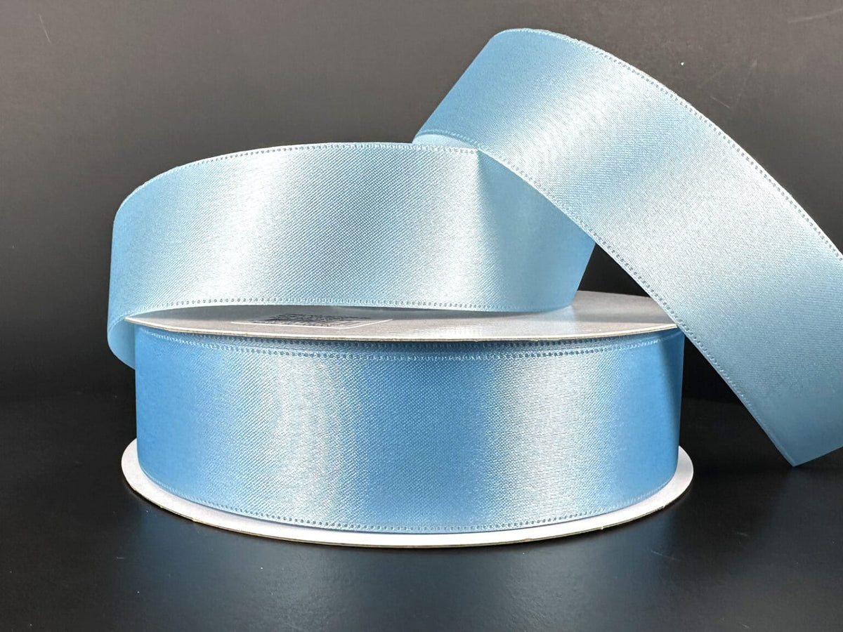 1.5"X100YD LIGHT BLUE STIFF SINGLE FACE SATIN Jascotina 921009-04