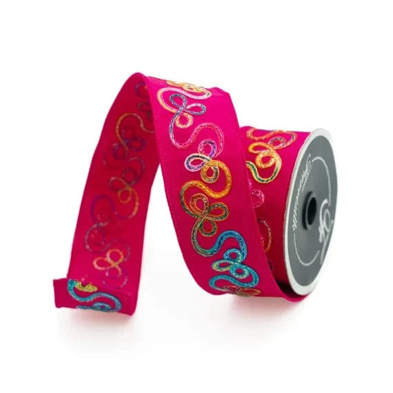 1.75"  10 YDS -WHIMSY RIBBONS-FARRISILK-RK367-08 FARRISILK RK367-08