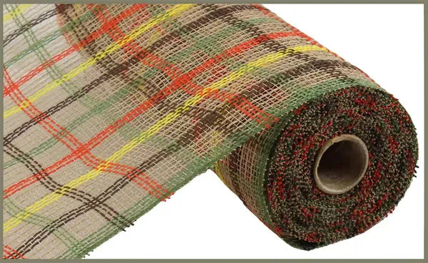 10.25" x 10yd Faux Jute Check Mesh Craig Bachman RY8339CE