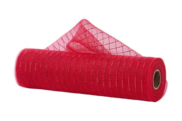 10.25" x 10yd Fine Weave Metallic Mesh-RED Craig Bachman RY500124