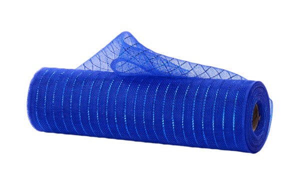 10.25" x 10yd Fine Weave Metallic Mesh-ROYAL BLUE Craig Bachman RY500125