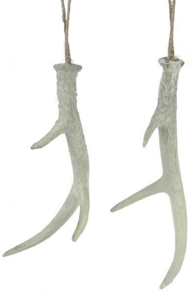 10" Antler Ornament w/Jute Hanger-2Piece Shirley's Direct MS1361