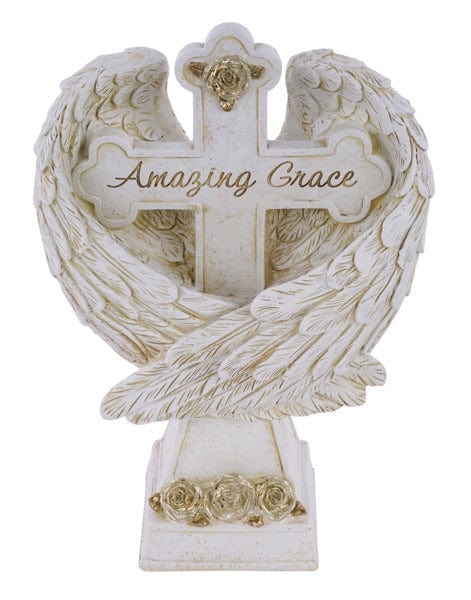 10"H x 7"L Amazing Grace Cross W/Wings Craig Bachman AK011032