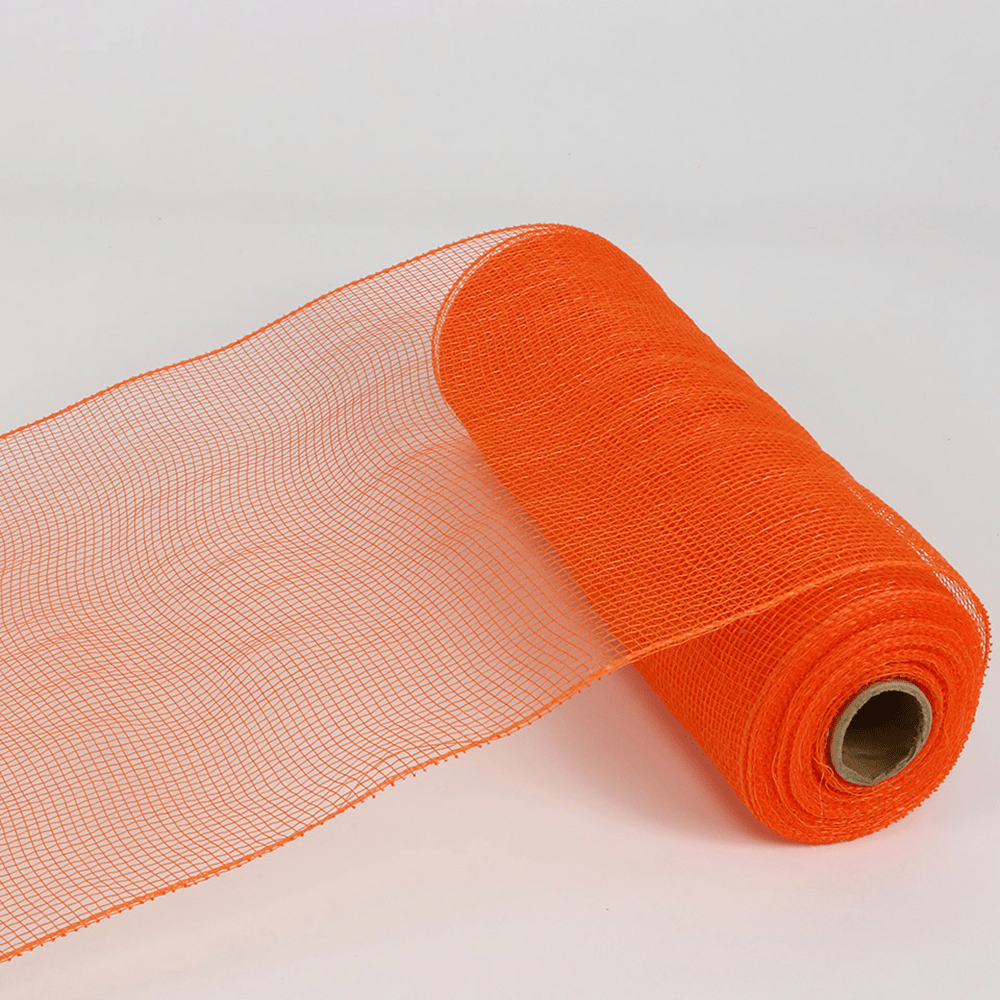 10" Solid Mesh Ribbon-ORANGE Natural Star 5934