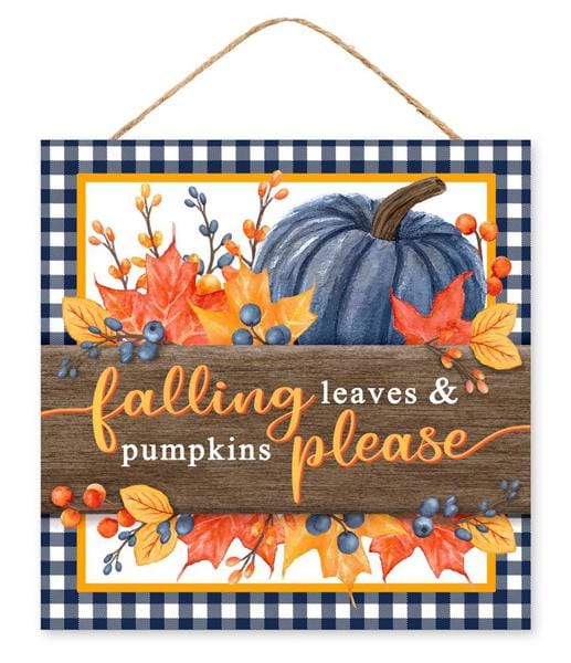 10"Sq Falling Leaves & Pumpkins Please Craig Bachman AP7216