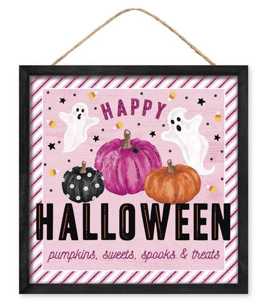 10"Sq Happy Halloween Pumpkins Craig Bachman AP7863