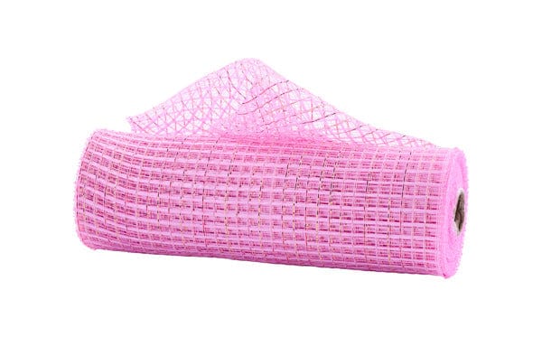 10" x 10yd Metallic/Poly Mesh - Pink/Red/Gold Craig Bachman Mesh RE890522