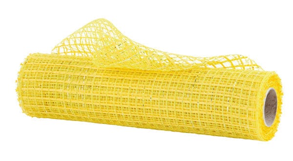 10" x 10yd Metallic/Poly Mesh - Yellow/Gold/Silver Craig Bachman Mesh RE890429