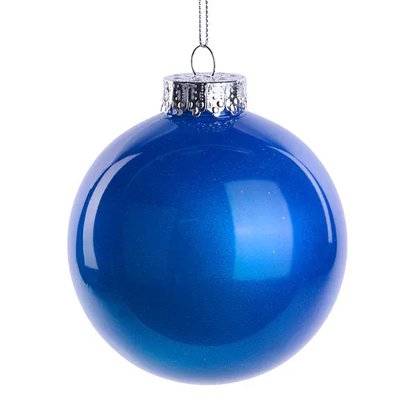 100Mm Dia Lacquer/Glass Look Ornament -  Royal Blue Craig Bachman XH966125