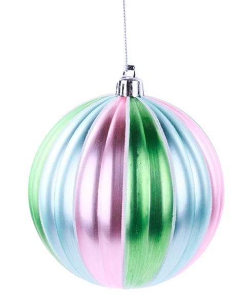 100Mm Glitter Vertical Stripe Ornament Craig Bachman XJ5263EM