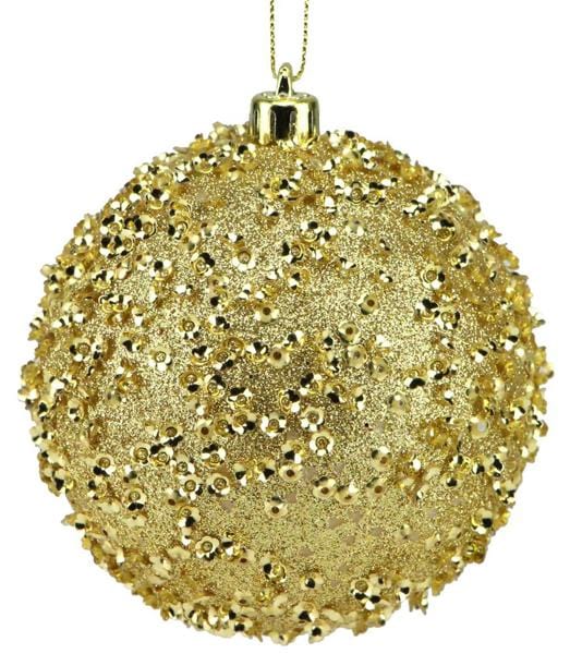 100Mm Sequin/Glitter Ball Ornament Craig Bachman XY881508