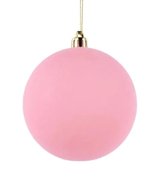 100Mm Smooth Flocked Ball Ornament Craig Bachman XH113722