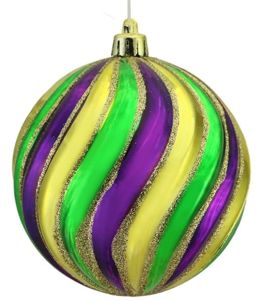 100Mm Swirl Ball-4"-Mardi Gras Craig Bachman XY201858