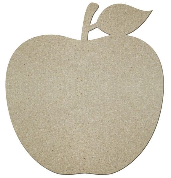 12.5"H X 11.5"L MDF APPLE - NATURAL Shirley's Direct AB2533