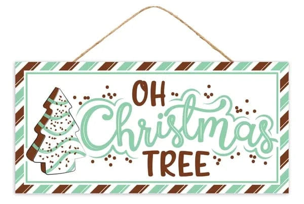 12.5"L x 6"H Mdf Oh Christmas Tree Sign Craig Bachman AP7359E1