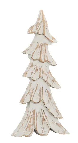 12"H x 5.5"L Mango Wood Tree - Natural/Whitewash Craig Bachman AW9785