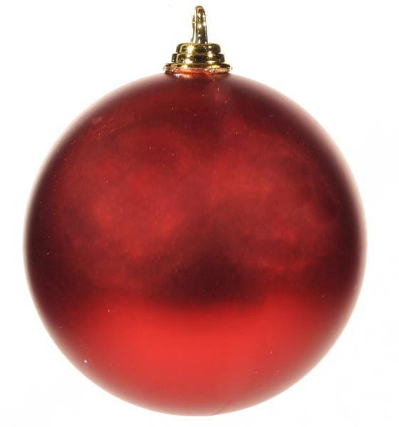 120MM V.P. Smooth Ball Ornament-Matte Red Shirley's Direct XJ666524