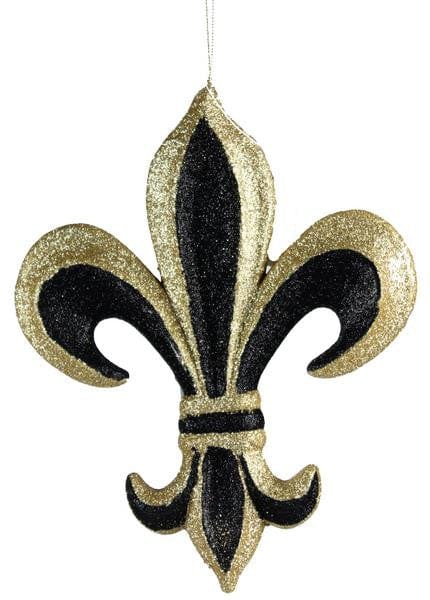 13" Fleur De Lis W/Hanger-Gold/Black Shirley's Direct MZ1781E6