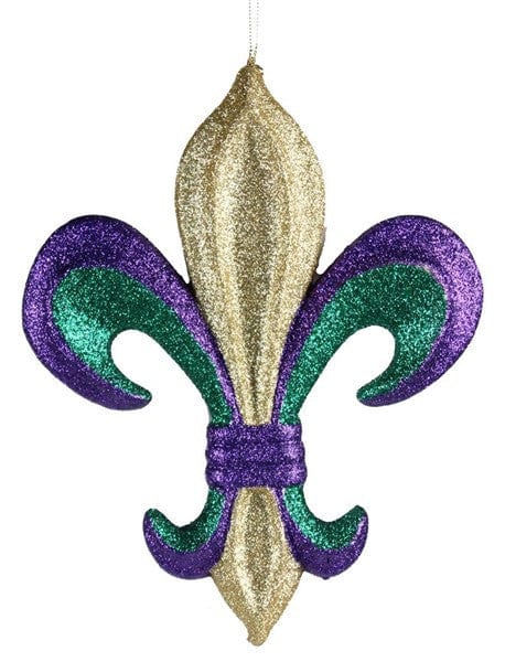 13" Fleur De Lis W/Hanger - Mardi Gras Shirley's Direct MZ1792TC