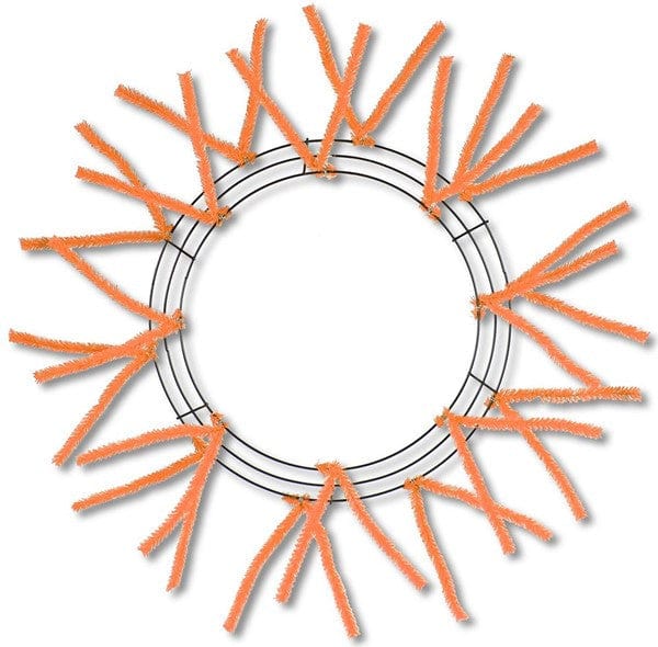 15"WIRE,25"OAD-PENCIL WORK - WREATH X18 TIES, ORANGE Shirley's Direct XX750420