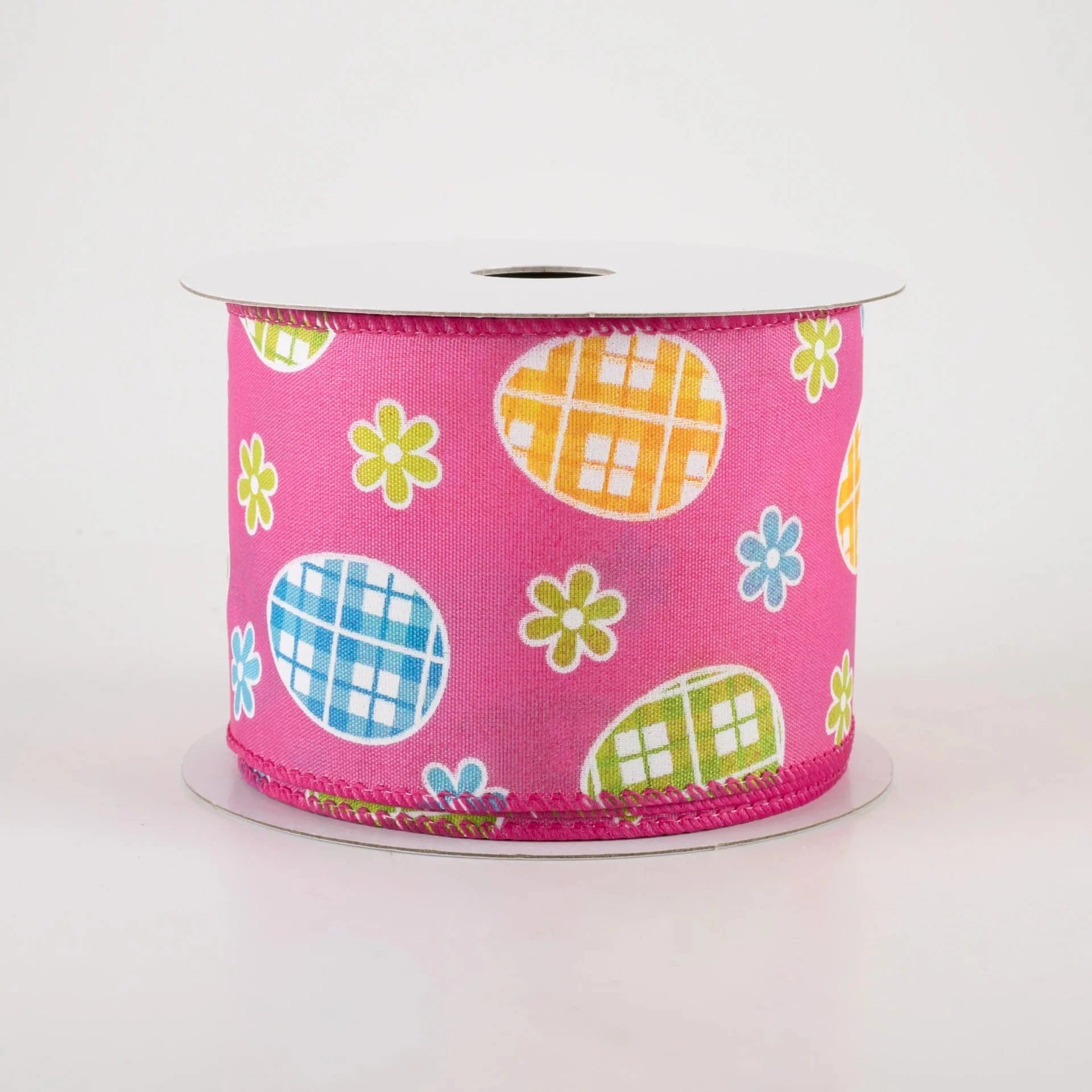 2.5" Easter EGGS AND FLOWERS - PINK/MULTI Shirleys of Collins 31213-40-28