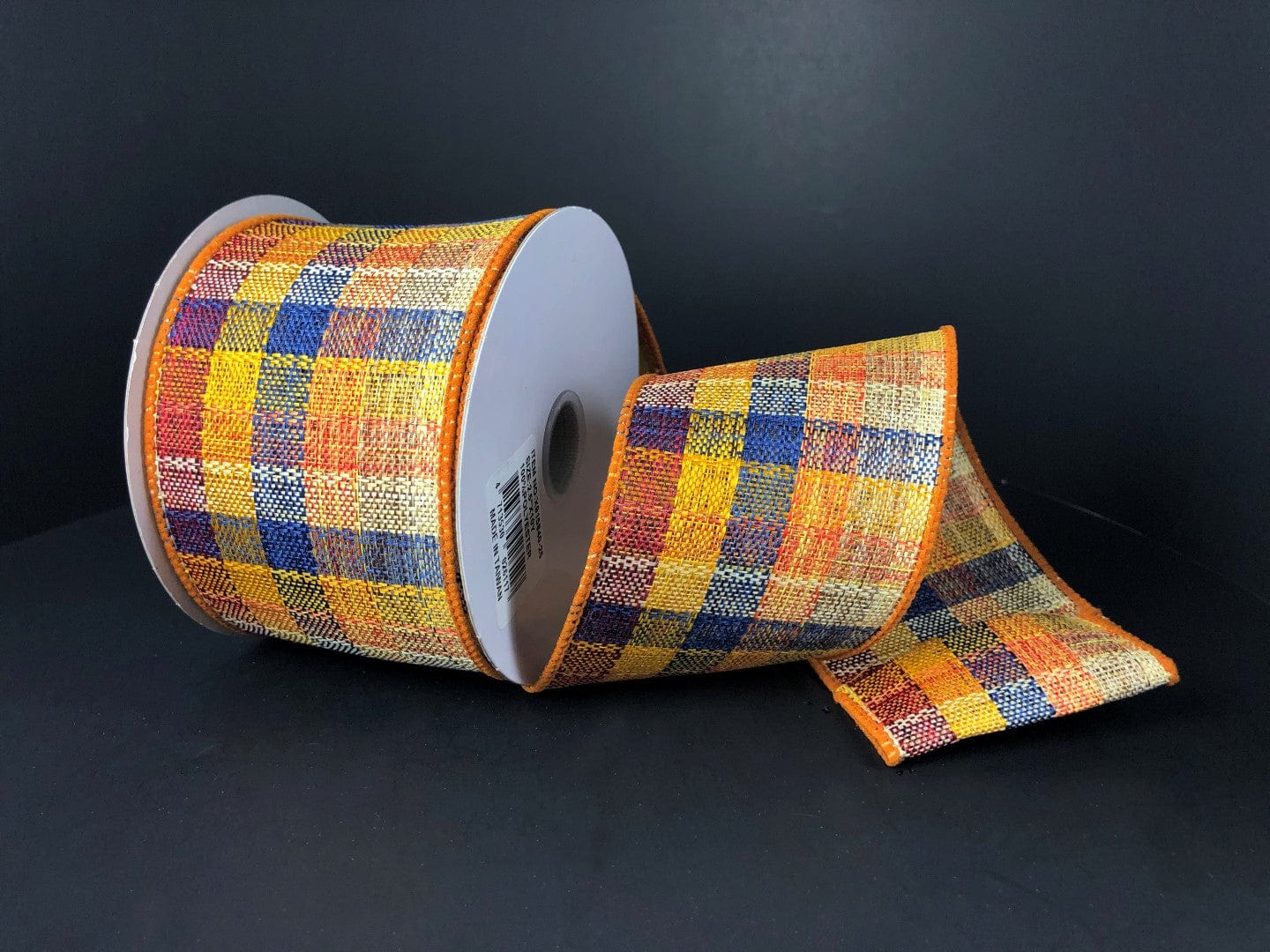 2.5" Multi Color Plaid Ribbon - Fall Colors Shirleys of Collins Ribbon X915840-25