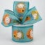 2.5" Smiling Scarecrow Ribbon - Teal Blue Jascotina Ribbon X916040-33