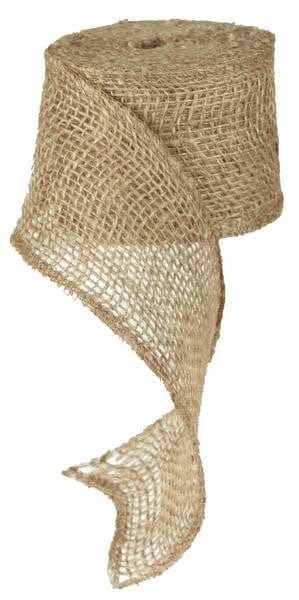 2.5" X 10 Yd Loose Weave Burlap - Natural Shirley's Direct Ribbon RK9014