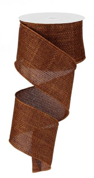 2.5" X 10 Yds Cross Royal Burlap-Rust Craig Bachman RG121274