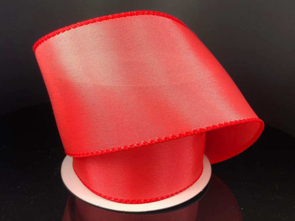 2.5" X 10Y Wired Budet Satin - Melon Jascotina 950240-43
