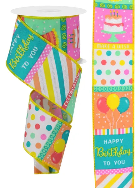 2.5" x 10yd Birthday Blocks Craig Bachman RGE1635J7