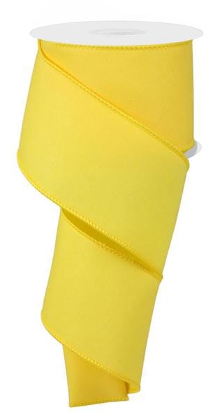 2.5" x 10yd Diagonal Weave Fabric - Yellow Craig Bachman Ribbon RGE120329