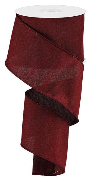 2.5" X 10YD FAUX DUPIONI - BURGUNDY Craig Bachman RD110505