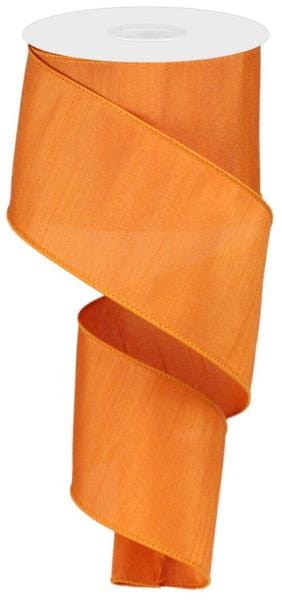 2.5" x 10yd Faux Dupioni - Pumpkin Craig Bachman RIBBON RD1102C1