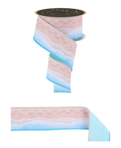 2.5" x 10yd Footprints On The Beach/Fused Craig Bachman LX1205A2