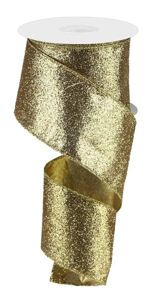 2.5" X 10Yd Glitter On Metallic - 18K Gold Craig Bachman RJ603008