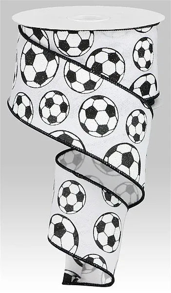 2.5" x 10yd Glitter Soccer Ball/Royal - White/Black Craig Bachman RGA115827