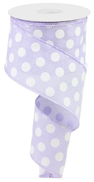 2.5" X 10Yd Medium Multi Dots - Lavender/White Craig Bachman RX9146NR