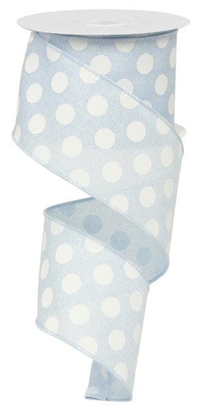 2.5" X 10YD MEDIUM MULTI DOTS - LIGHT BLUE/WHITE Craig Bachman RX914675