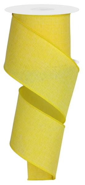 2.5" x 10yd Royal Burlap - Yellow Craig Bachman Ribbon RG127929