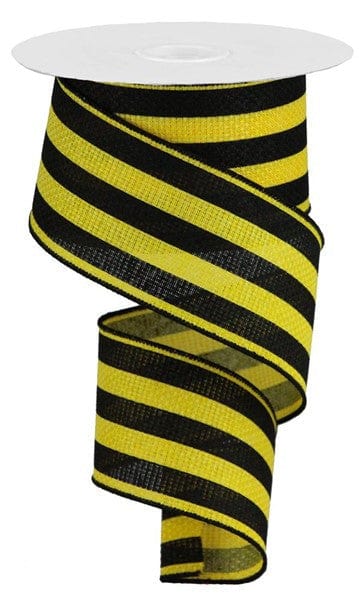 2.5" X 10YD VERTICAL STRIPE ON CROSS ROYAL - SUN YELLOW/BLACK Craig Bachman RGA1259N6